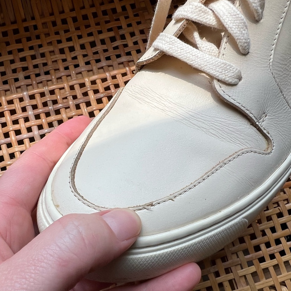 Nisolo Reina High Top Sneaker in Bone - Picture 11 of 11